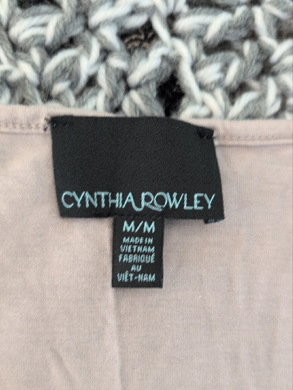 489- Cynthia Rowley Embroidered Sleeveless Tank Top | Blush Pink/beige Feminine - Picture 3 of 8